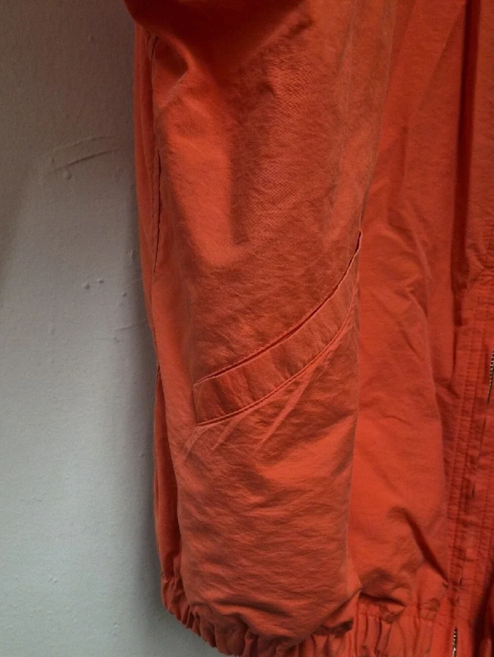 J. Crew Coral Hooded Windbreaker Jacket Size XL